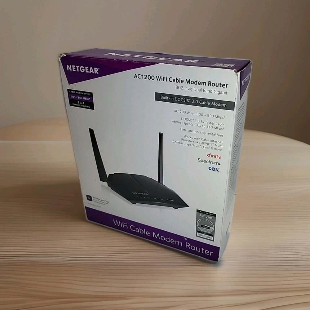 Netgear‎ AC1200 WiFi Cable Modem Router (C6220)
